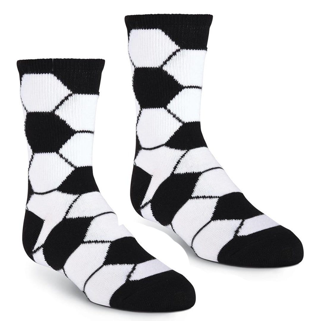Soccer Ball Socks Children's Crew Sock White