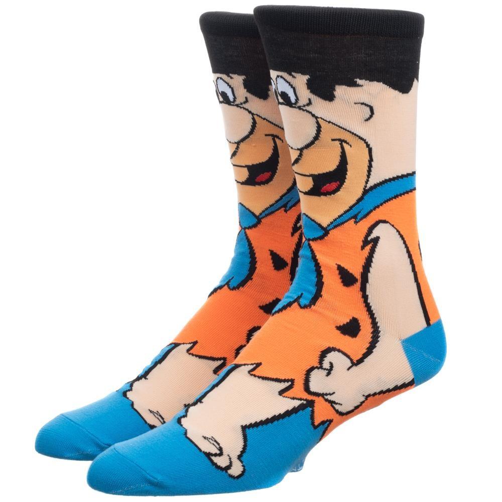 Fred Flintstone 360 Crew Socks Orange