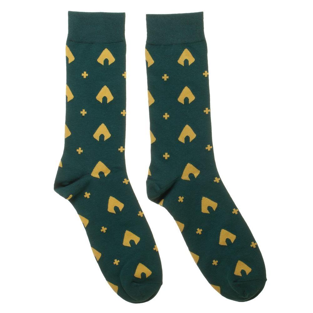 Aquaman Men&#39;s Dress socks Green