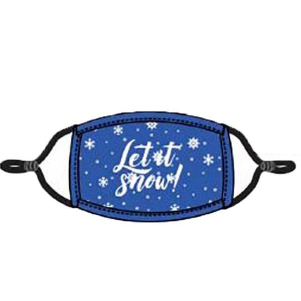 Let it Snow Face Mask Blue