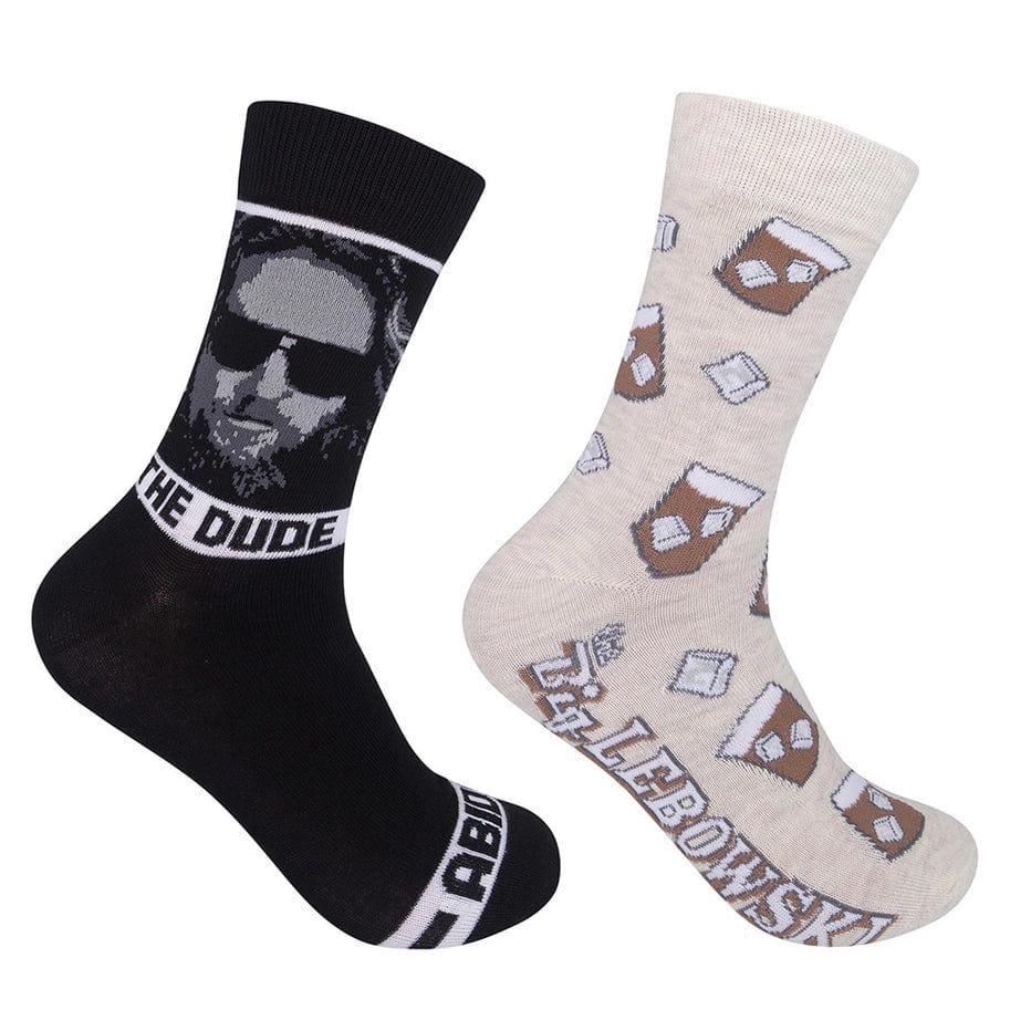 Big Lebowski 2 Pair Unisex Crew Socks Multi
