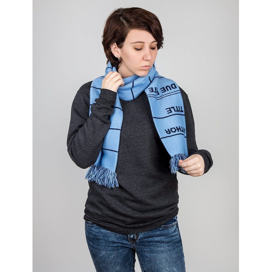 Library Card Scarf