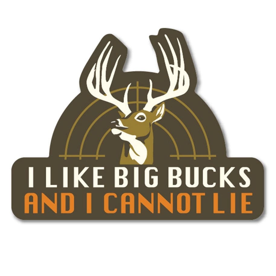 I Like Big Bucks And I Cannot Lie Sticker Multi