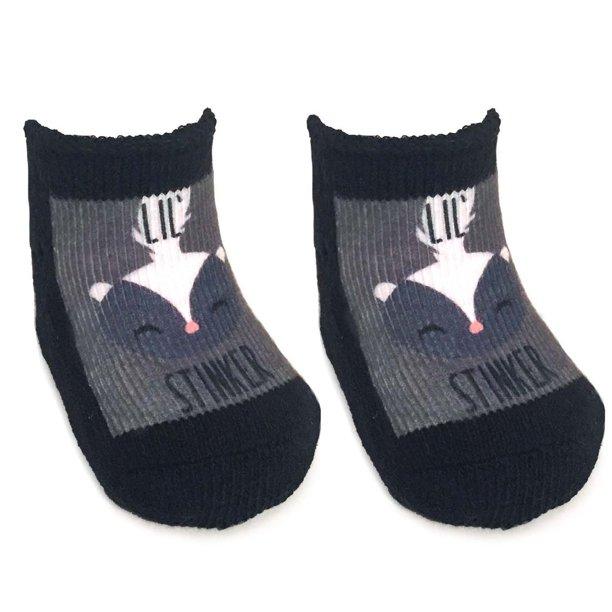 Lil' Stinker Socks - Baby Sock  0-6 Months Black