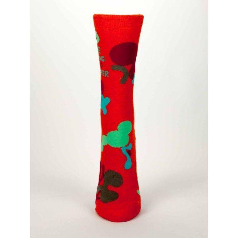 Love is Being Stupid Together Socks Women&#39;s Crew Sock red