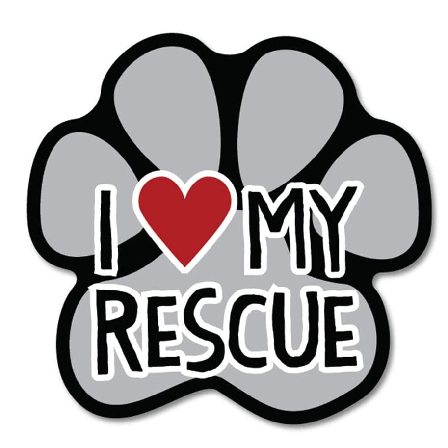 I Love My Rescue Sticker Multi