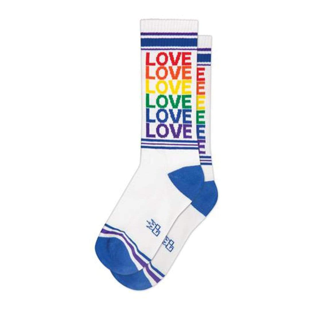 Love Unisex Crew Socks White