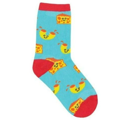 Mac N Cheese Kids Crew Socks 4-6 / Blue