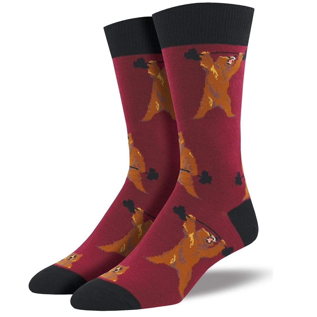 Bearbell Men&#39;s Crew Sock Red