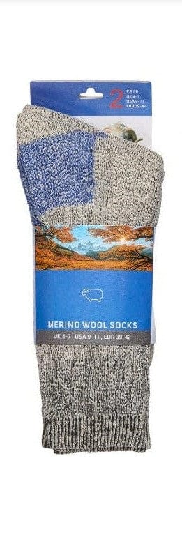 DOORBUSTER Merino Wool Women's 2 Pack Boot Socks Multi