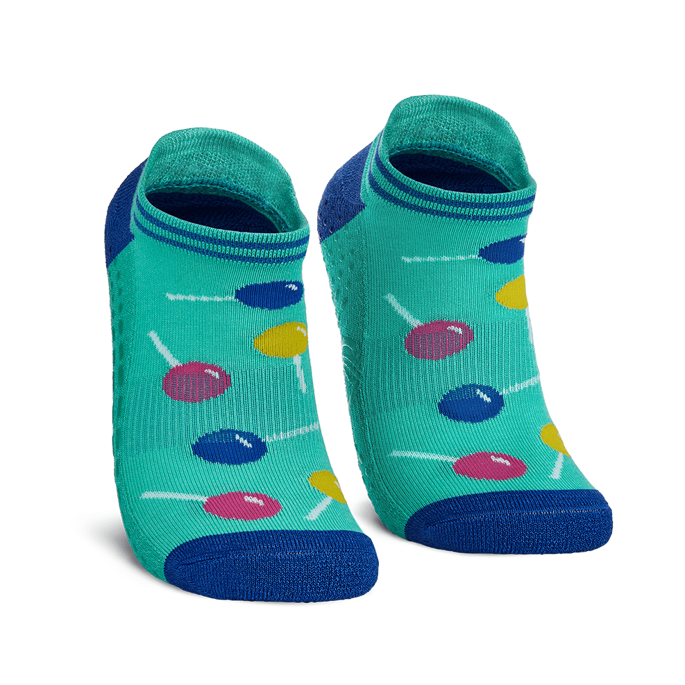 Micah's Lollipops Ankle Socks Teal