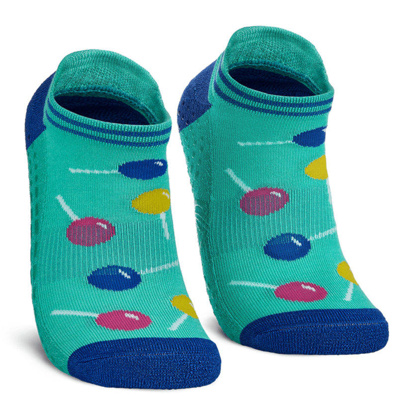 Micah's Lollipops Ankle Socks Teal
