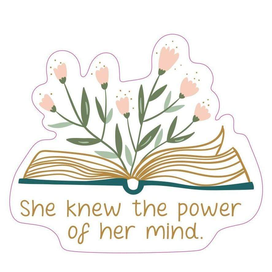 Book Flowers Sticker Multi