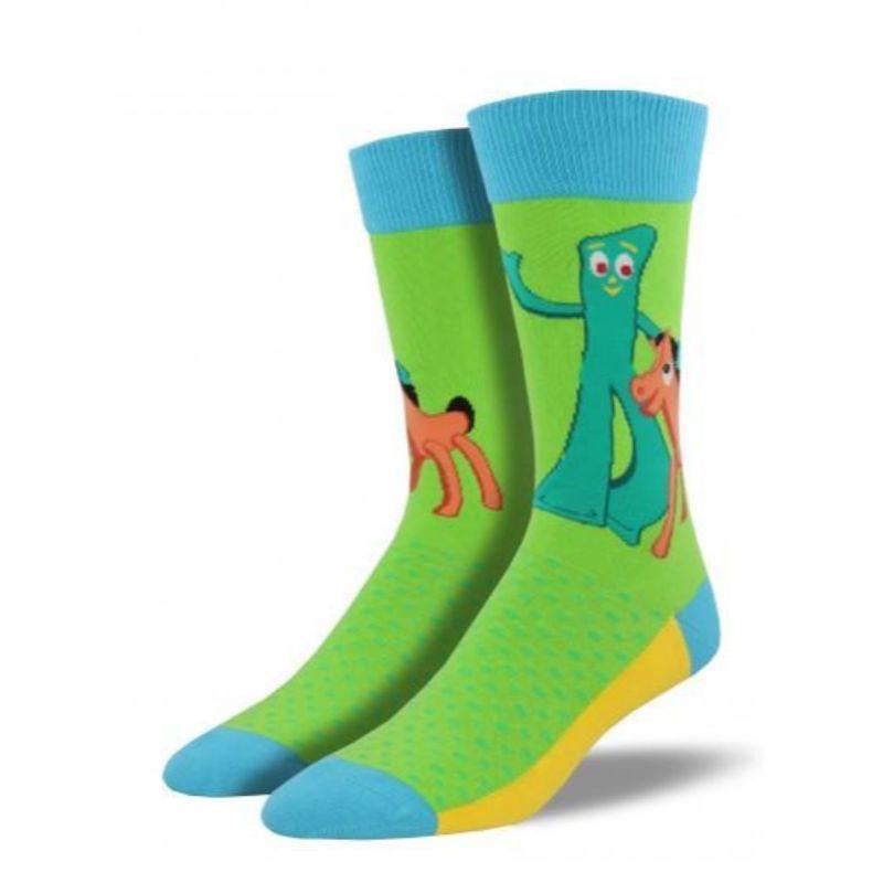 Gumby and Pokey Socks – Men’s Crew Sock Green