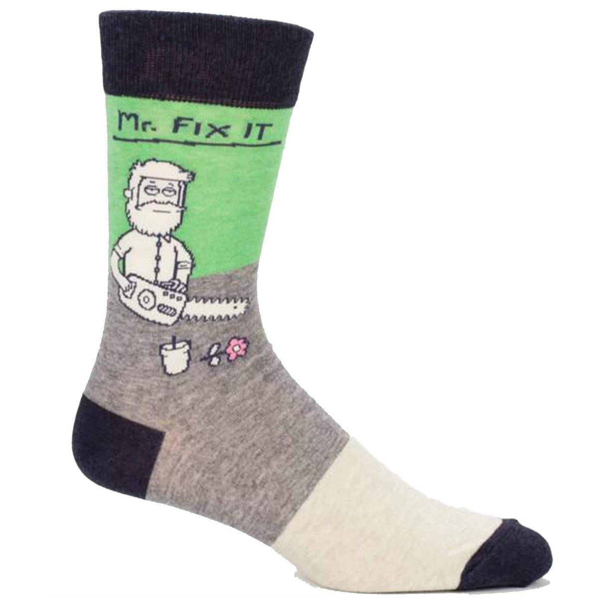 Mr. Fix It Socks Men’s Crew Sock gray