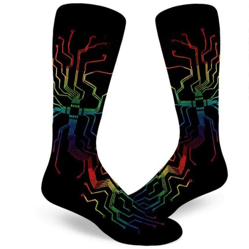 Muthaboard Men's Crew Socks Black