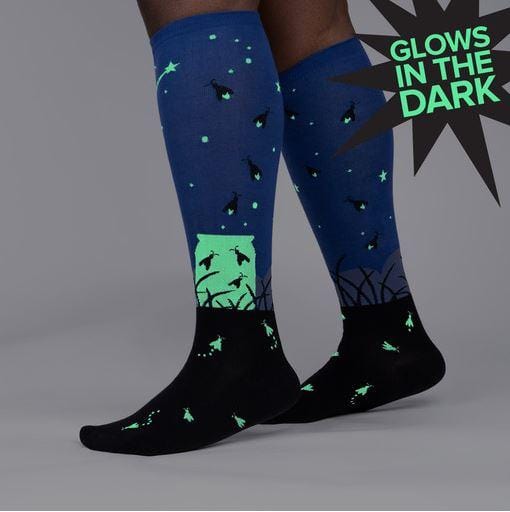 Nightlight Women's Wide Calf Knee High Sock Blue