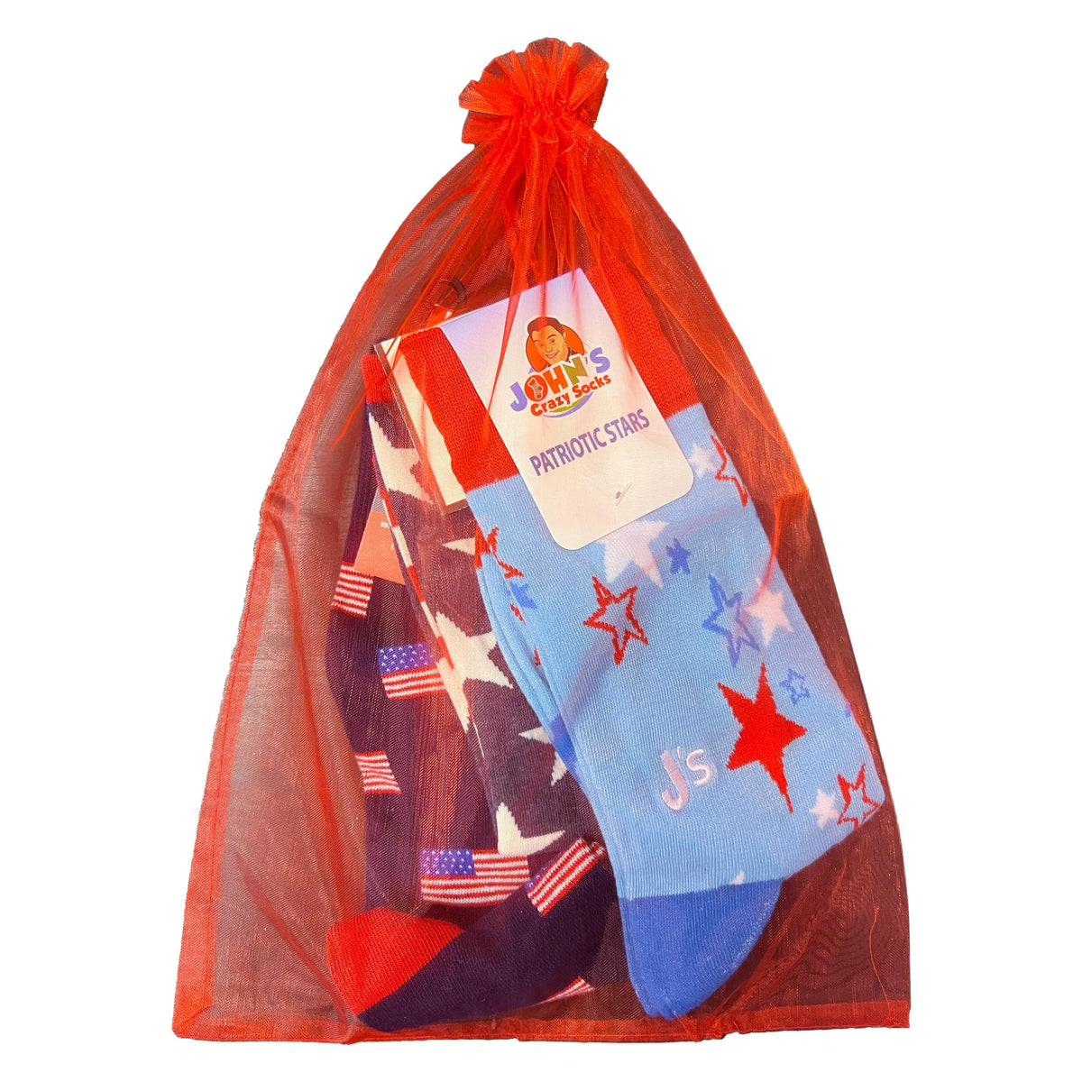 Patriotic Gift Bag of Socks for Women Multi