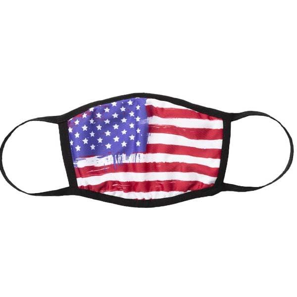 USA Flag Face Mask Red