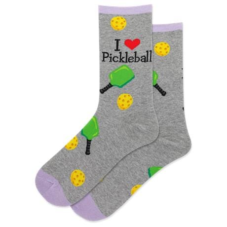 Women's Pickleball Crew Sock Grey