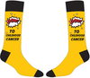 American Cancer Society POW To Cancer Unisex Adult Crew Sock Gold