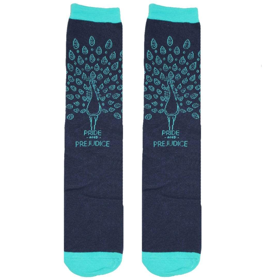 Pride & Prejudice Socks Unisex Crew Sock Men's/Large / blue