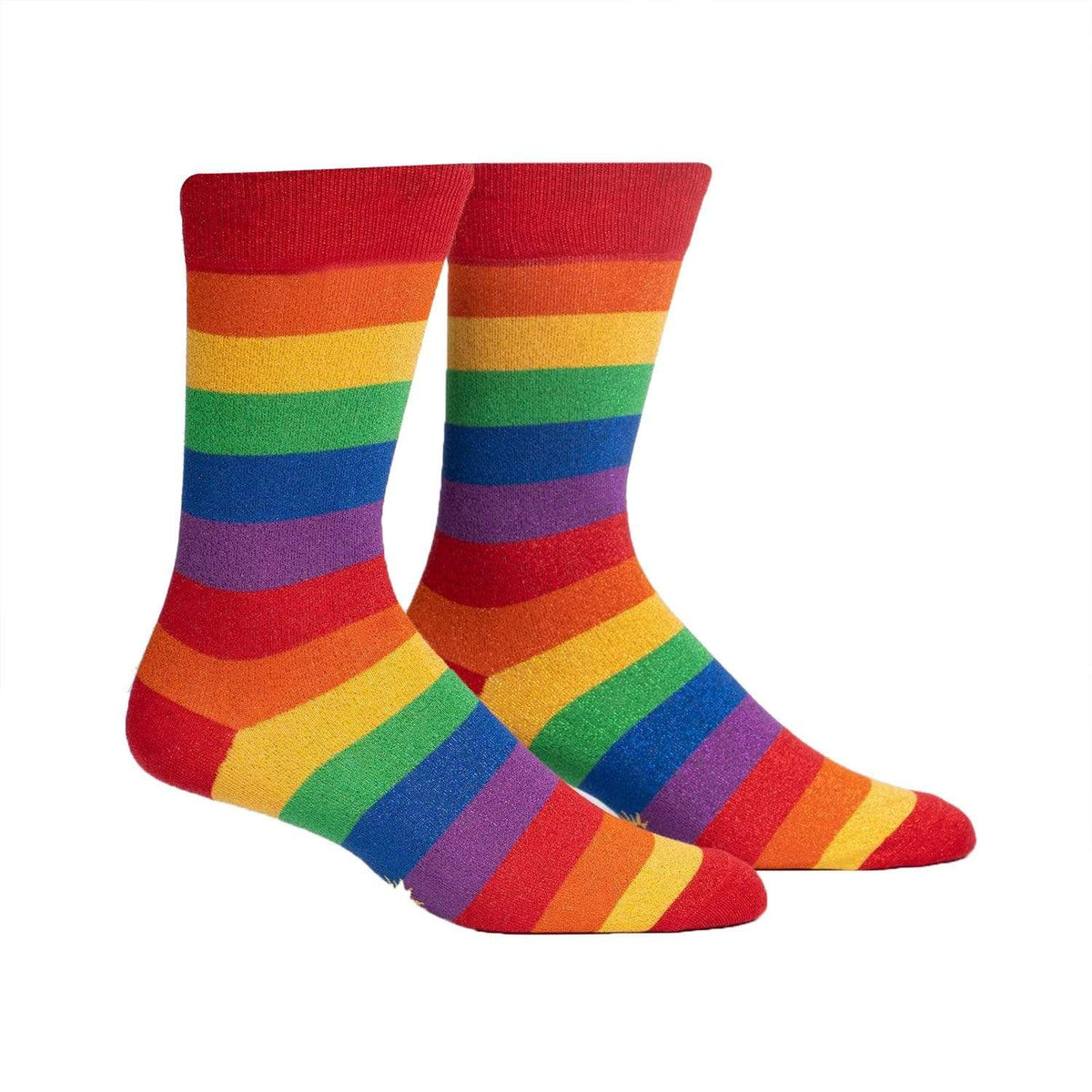 March with Pride Socks Men&#39;s Crew Sock Rainbow