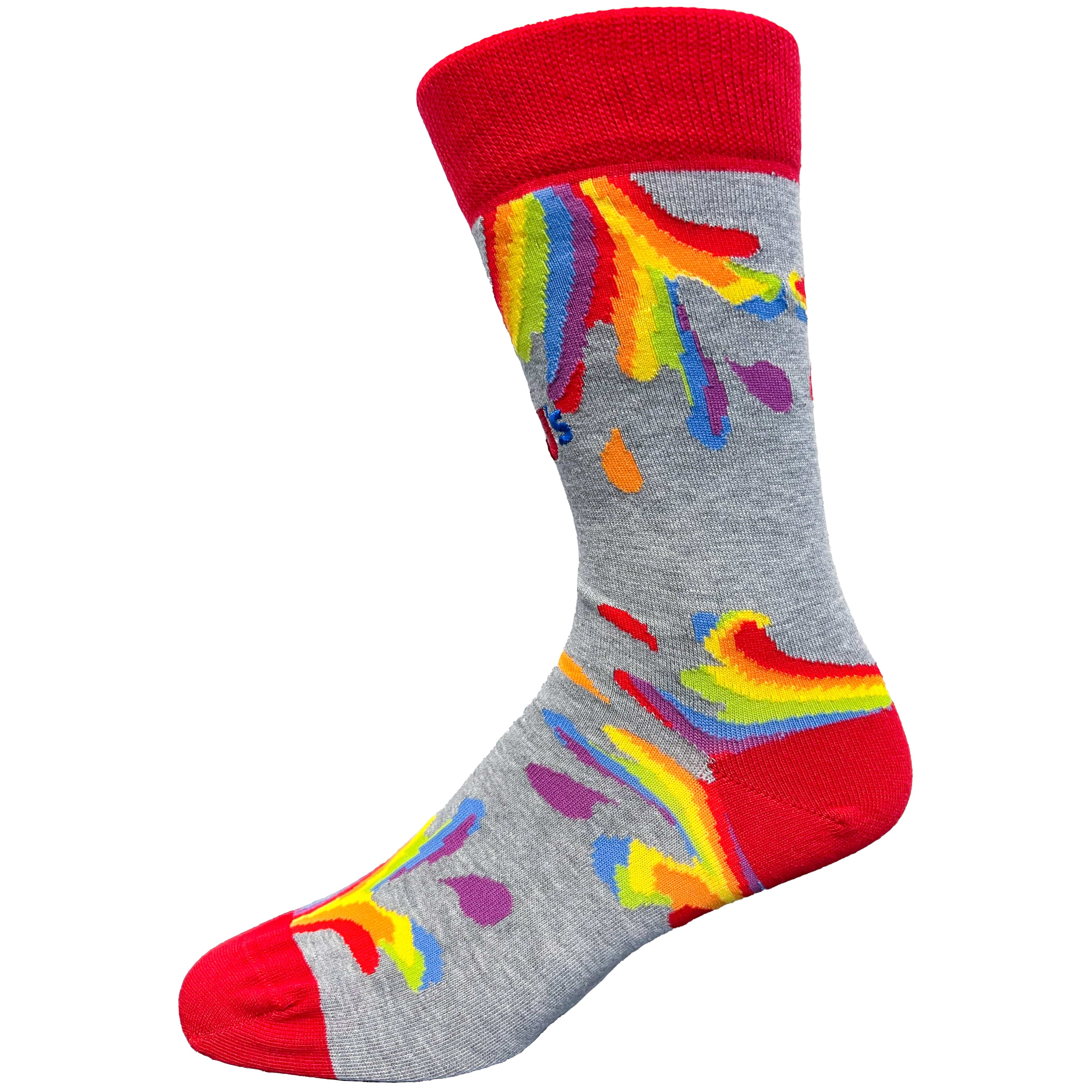 Pride Splash Men's Crew Socks Multi