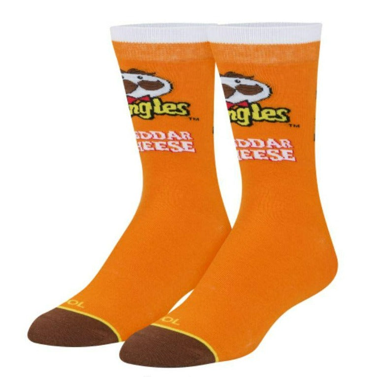 Pringles Cheddar Men&#39;s Crew Socks Orange