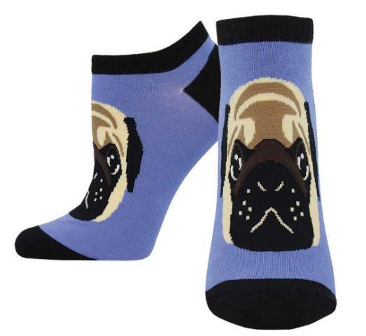 Pug Lyfe Socks Women's No Show Sock purple