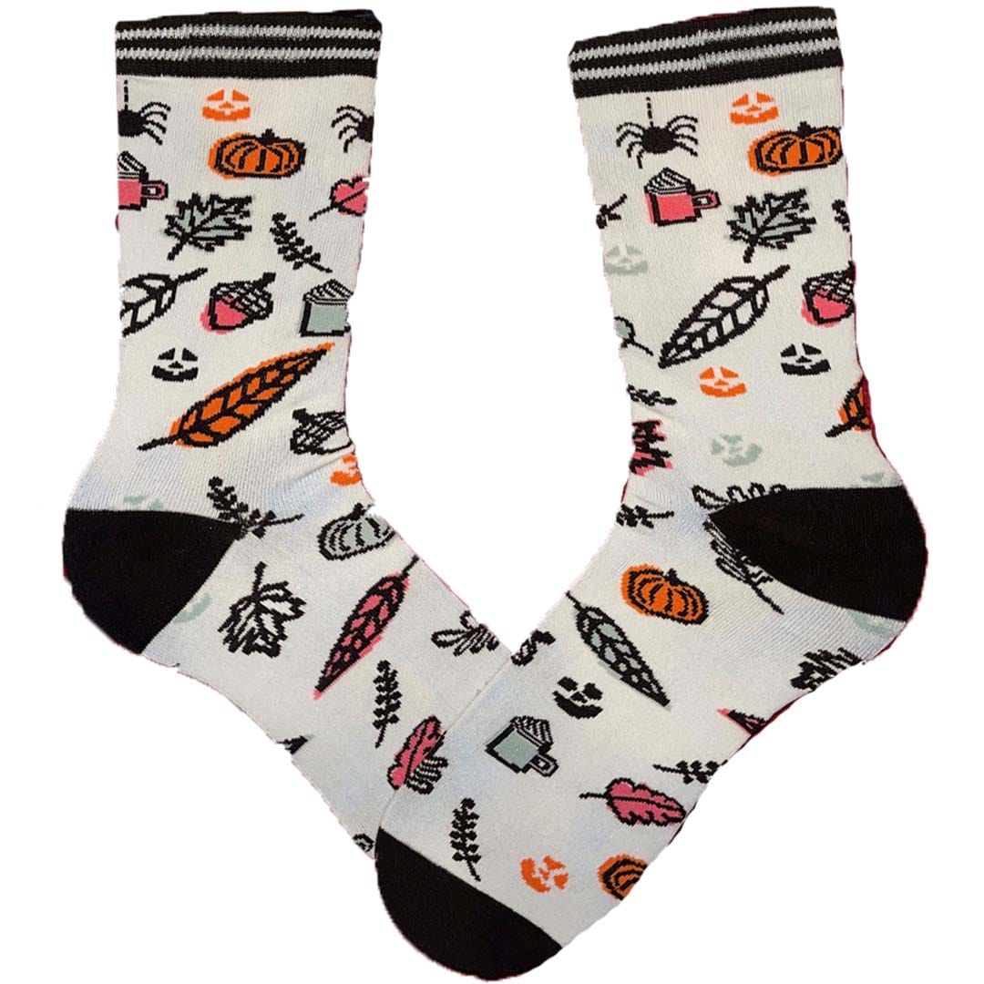 Pumpkin Spice Socks Crew Sock Cream / Men's