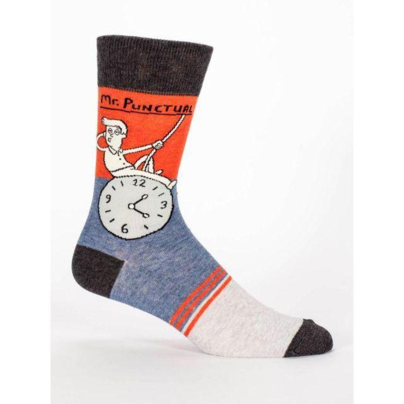 Mr. Punctual Sock Men’s Crew Sock orange
