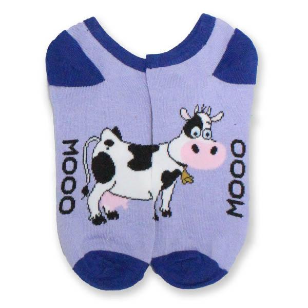 Cow Low Cut Socks Women’s No Show Sock Purple