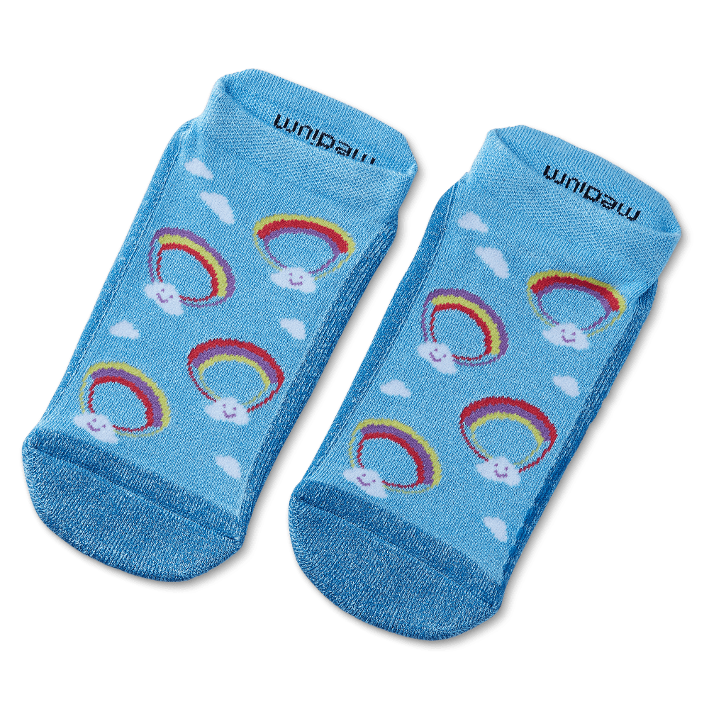 Super Benji&#39;s Rainbows Ankle Socks Blue / Medium