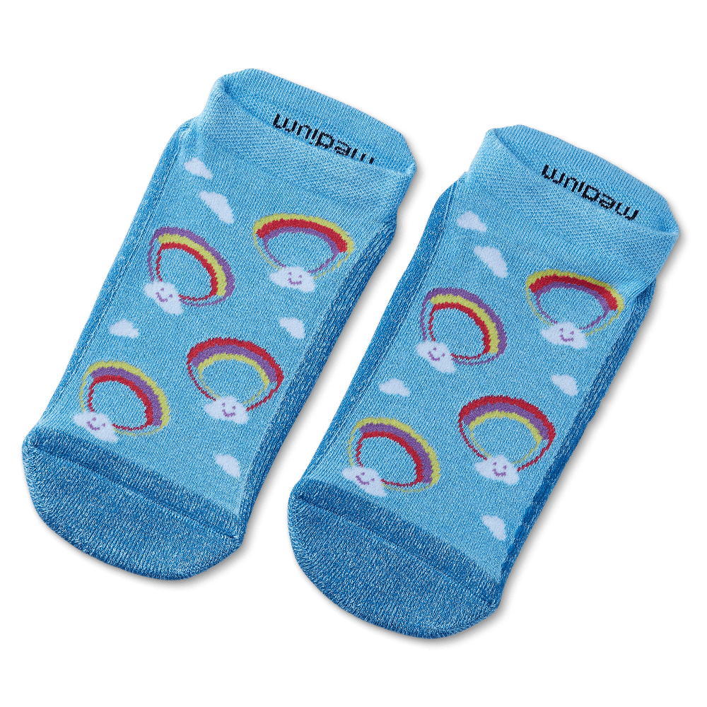 Super Benji's Rainbows Ankle Socks Blue / Medium