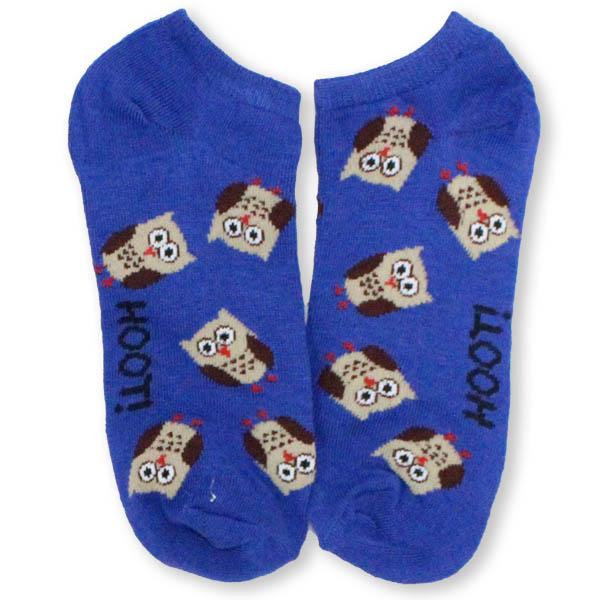 Owls Low Cut Socks Women's No Show Sock Navy