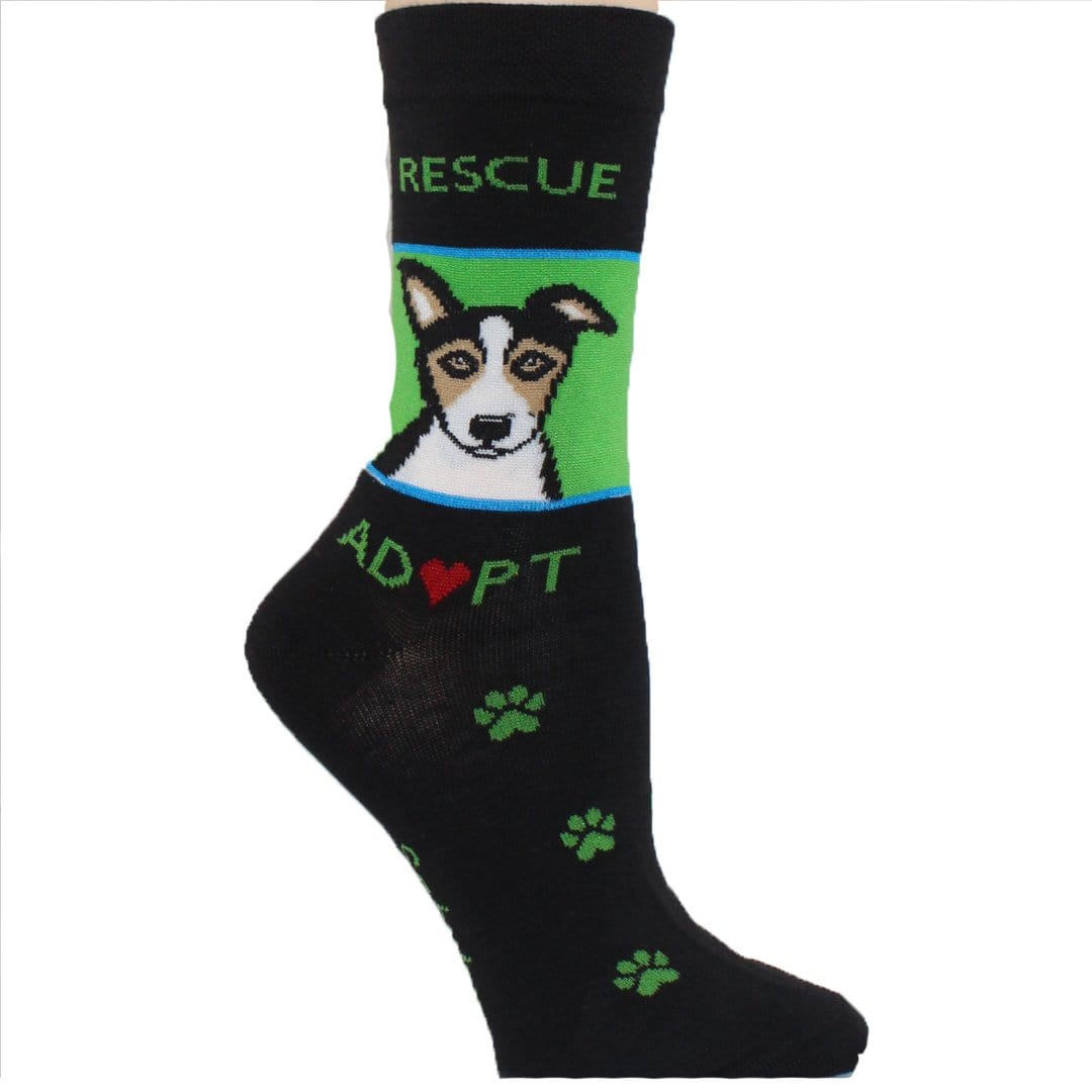 Rescue Adopt Dog Socks Crew Sock Women