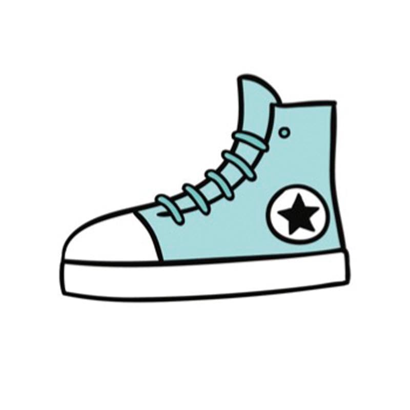 Shoe Sticker Blue