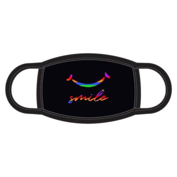 Smile Face Mask Black