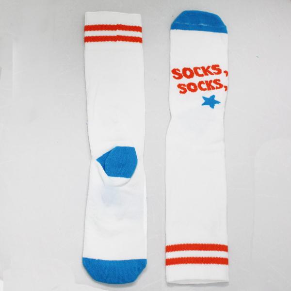 Johnism Socks, Socks, and More Socks Unisex Crew Sock One Size Fits Most / White