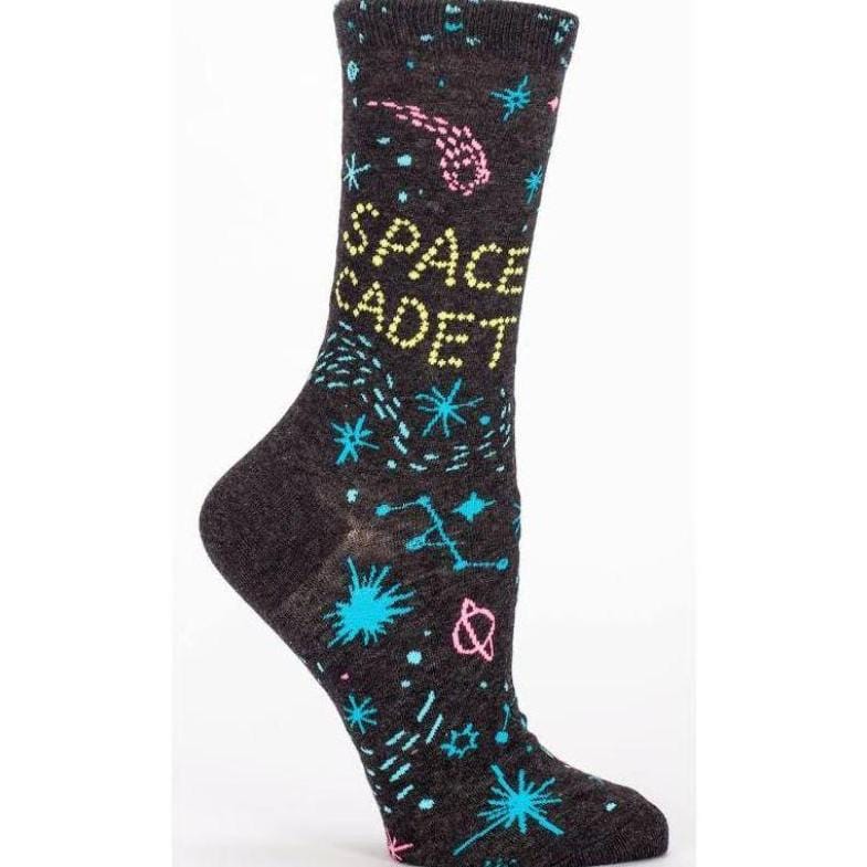 Space Cadet Socks Women&#39;s Crew Sock black