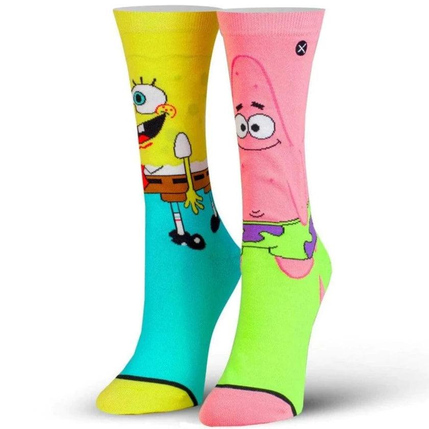 Spongebob and Patrick Women&#39;s Crew Sock Multi