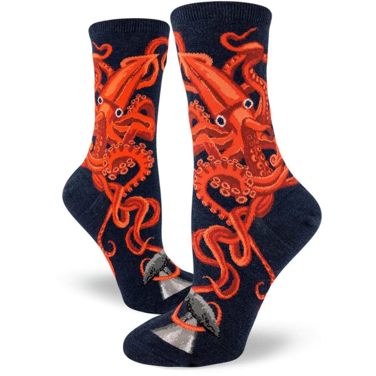 Squid & The Whale Socks Women's Crew Sock black