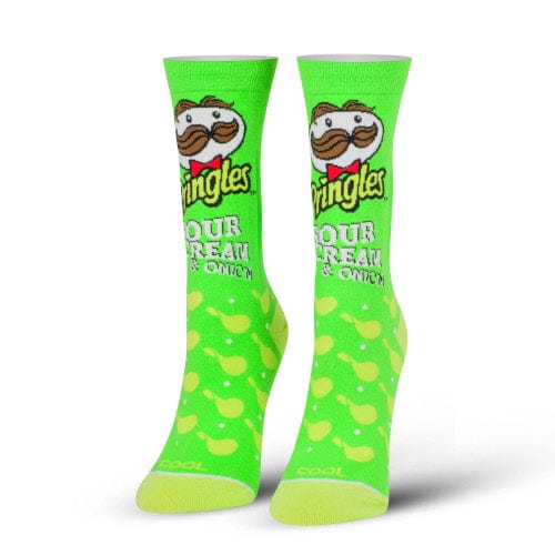 Pringles Sour Cream Women's Crew Socks Green