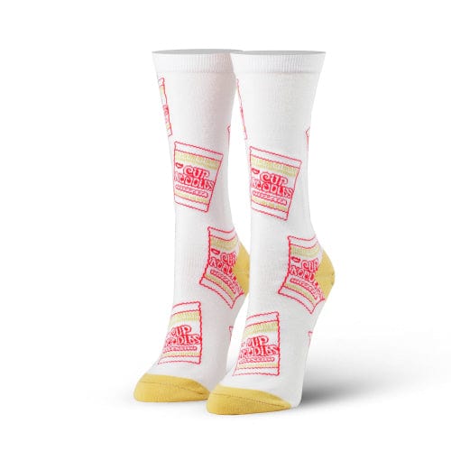 Noodle Cup Women's Crew Socks White