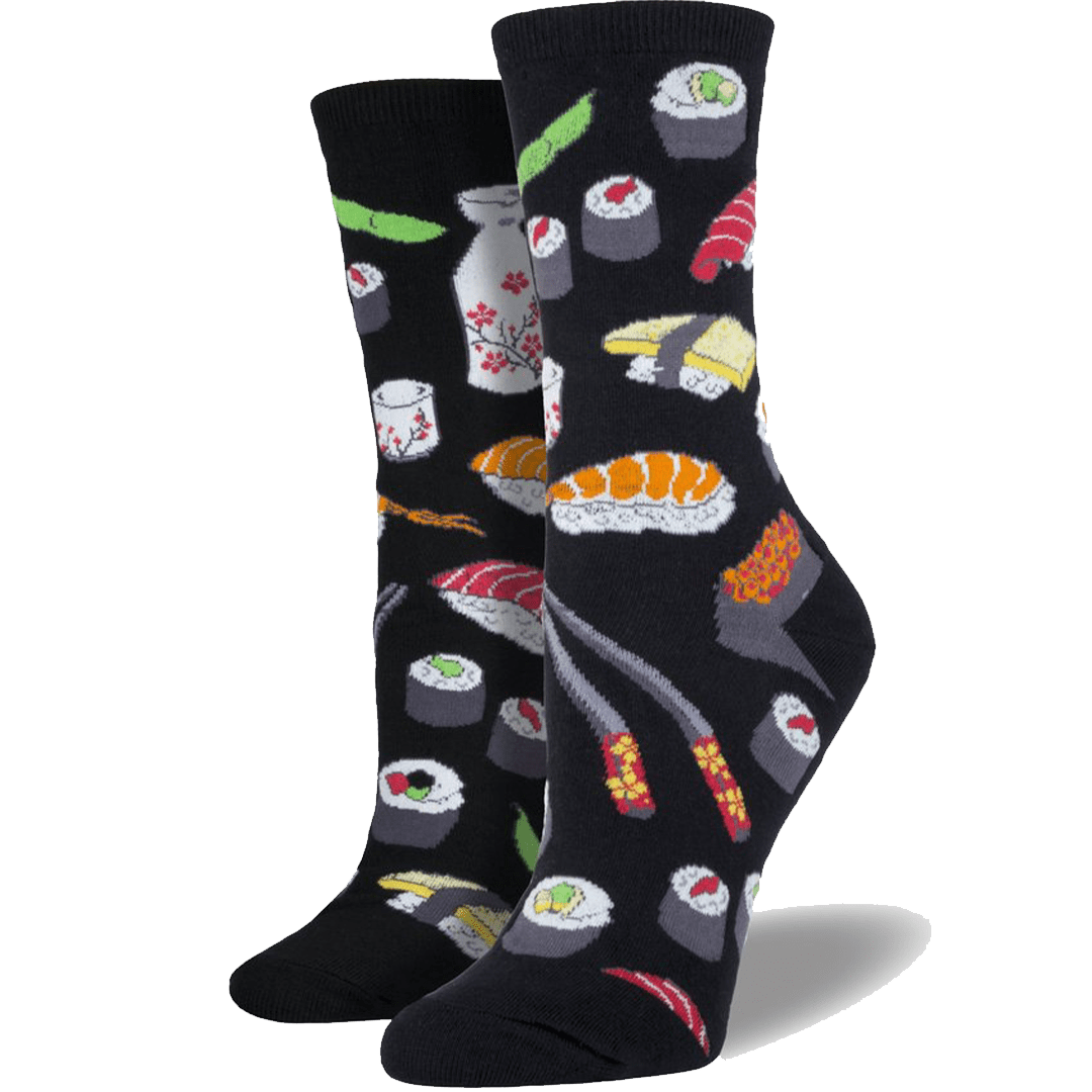 Sushi Women's Crew Socks Black