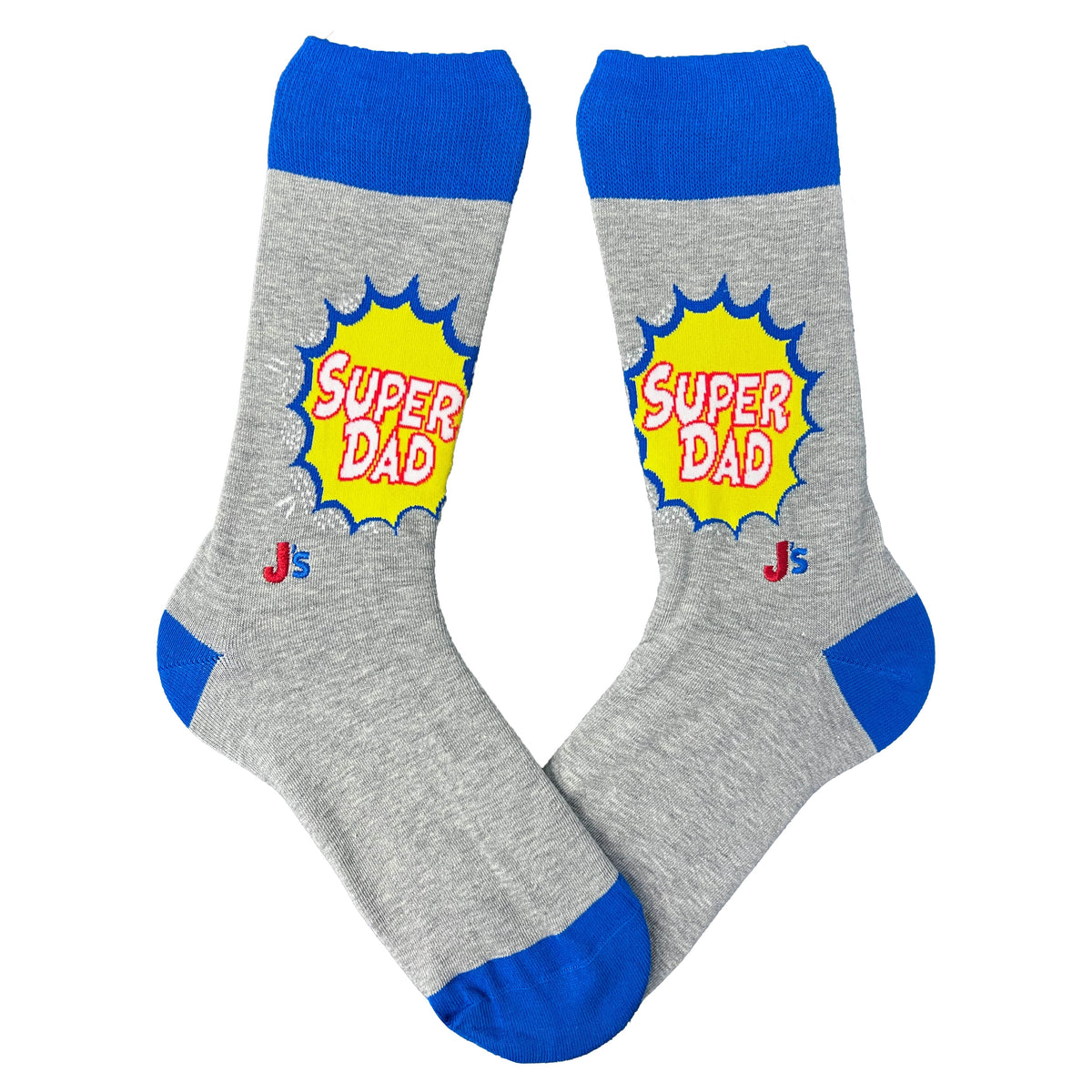 Super Dad Men&#39;s Crew Socks Grey