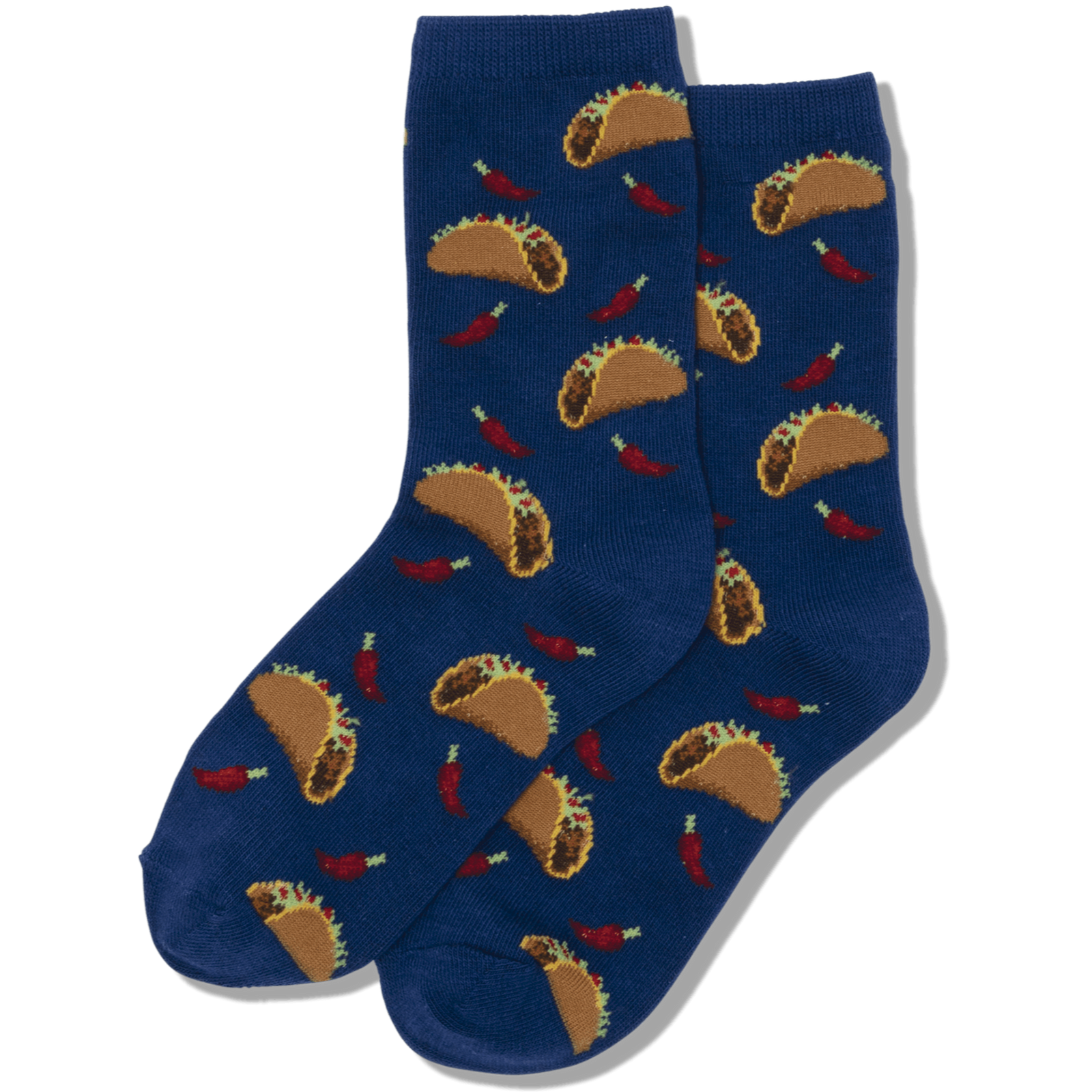 Tacos Kid's Crew Socks Blue