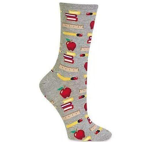 Teacher's Pet Socks Women's Crew Sock Grey