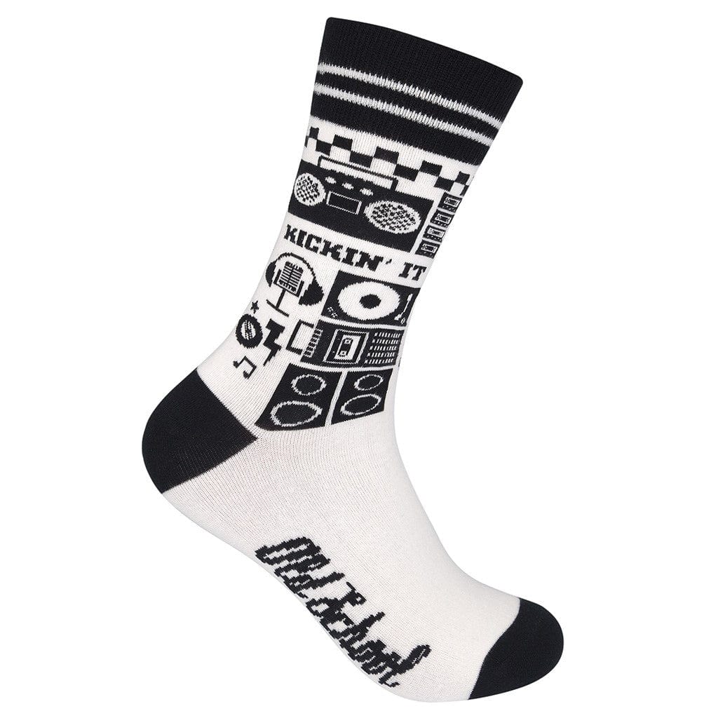 Old School Unisex Crew Socks White